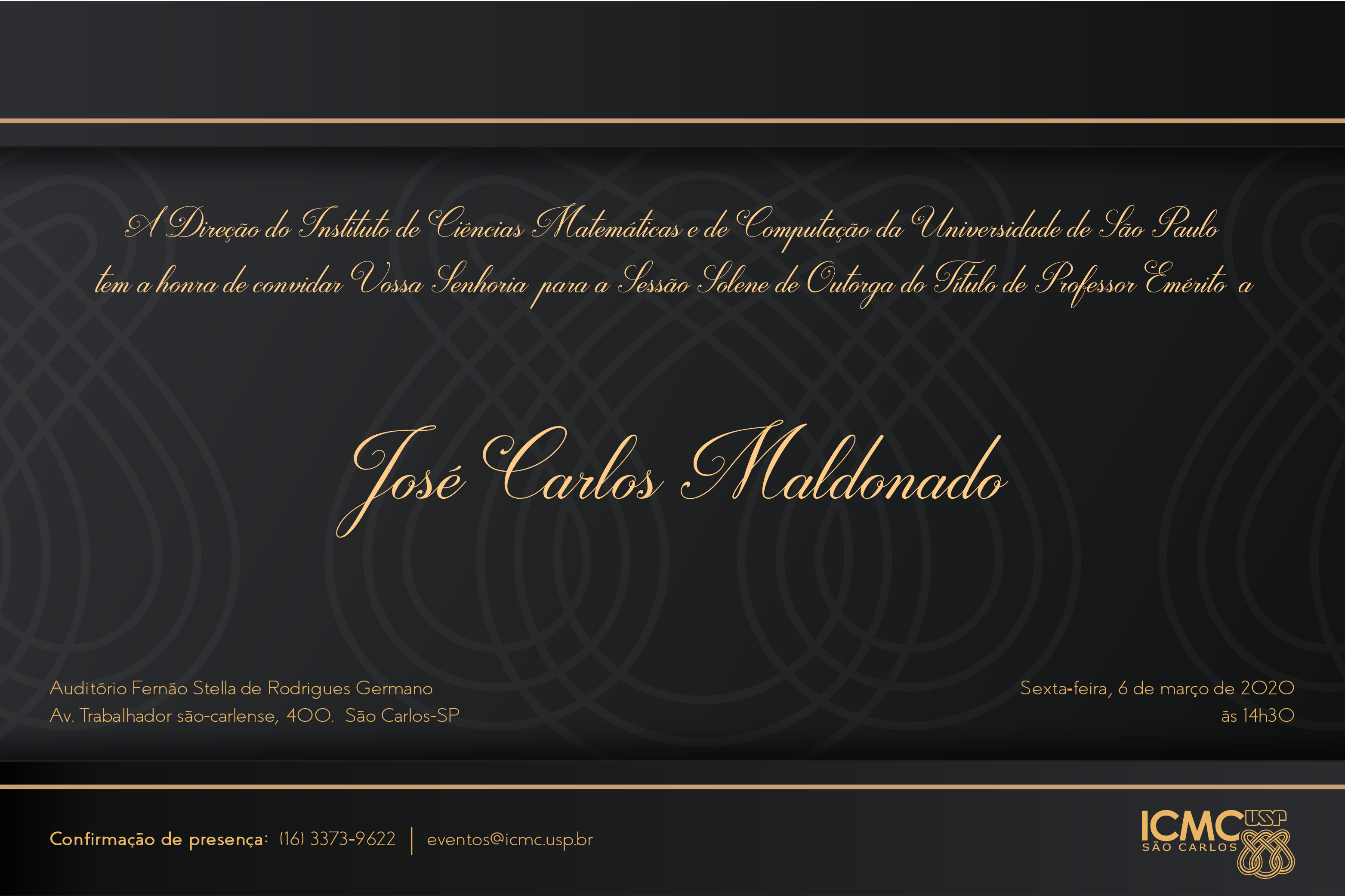 Convite Sessão Solene Maldonado